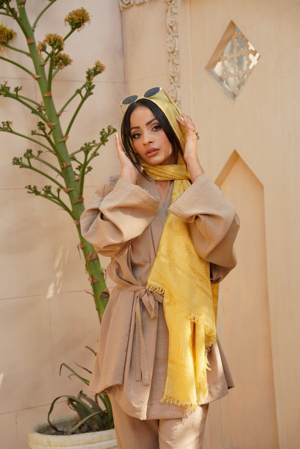Yellow Lawn-viscose pattern