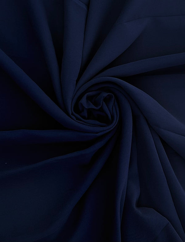 Royal Blue Plain Georgette