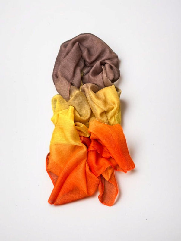 Orange/Yellow Soft Lawn Hijabs