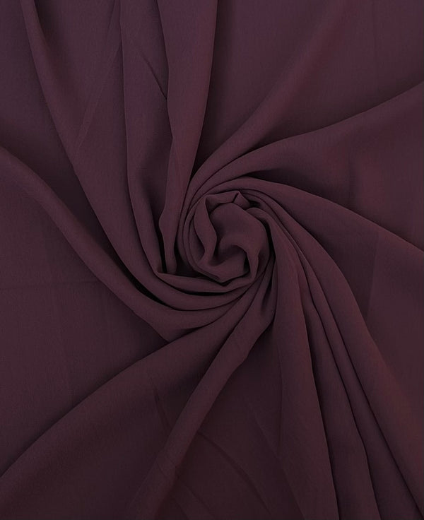 Brown Plain Georgette
