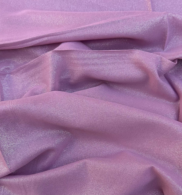 Lilac Glamorous-Chiffon Georgette
