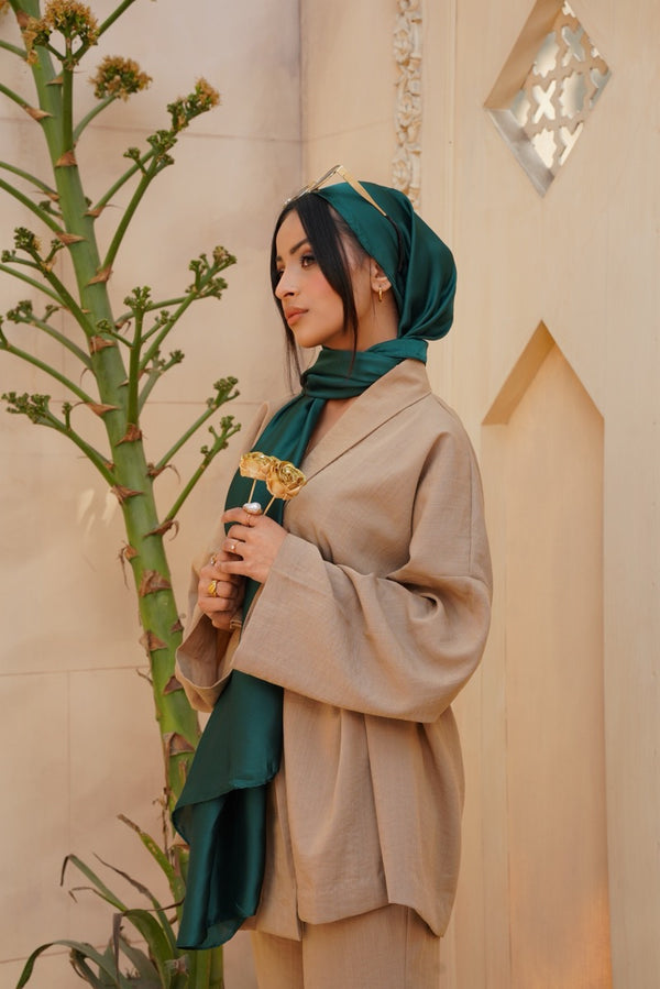 Brown Modal Silk