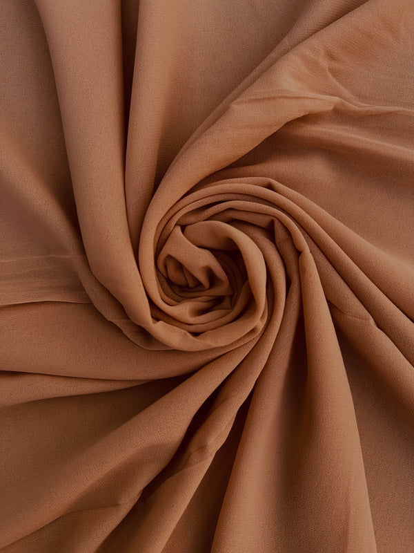 Light Brown Plain Georgette