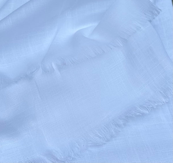 White -Turkish lawn hijab