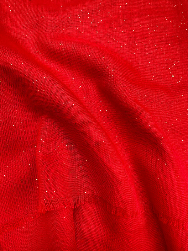 Red Sparkling lawn hijab