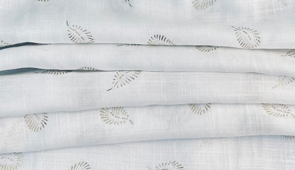 White Premium- gold leaves