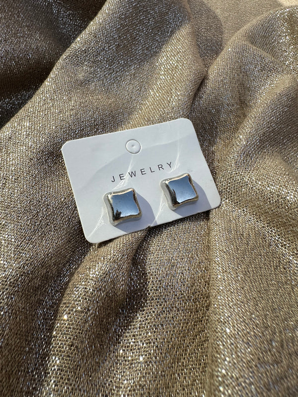 Silver square -hijab magnet