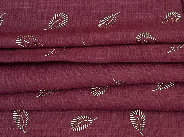 Blood red premium- gold leaves