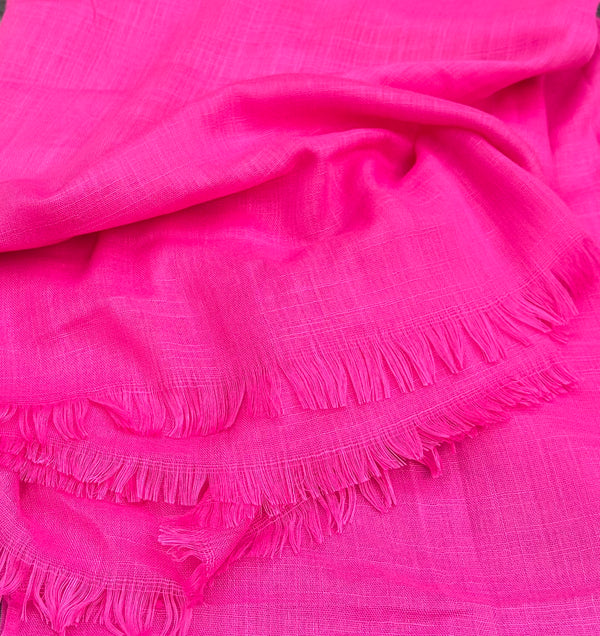 Royal pink- turkish lawn hijab
