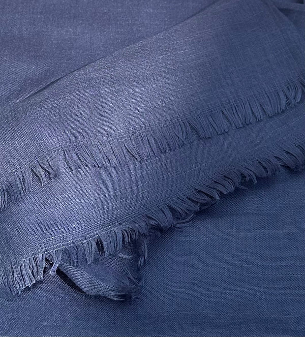 Navy blue- Turkish lawn hijab