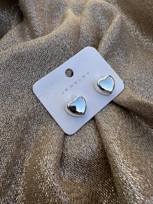 Silver heart - hijab magnet