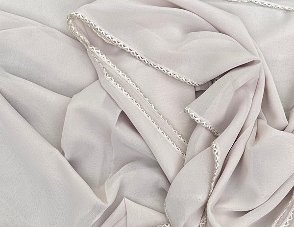 Light Lavender Georgette-lace