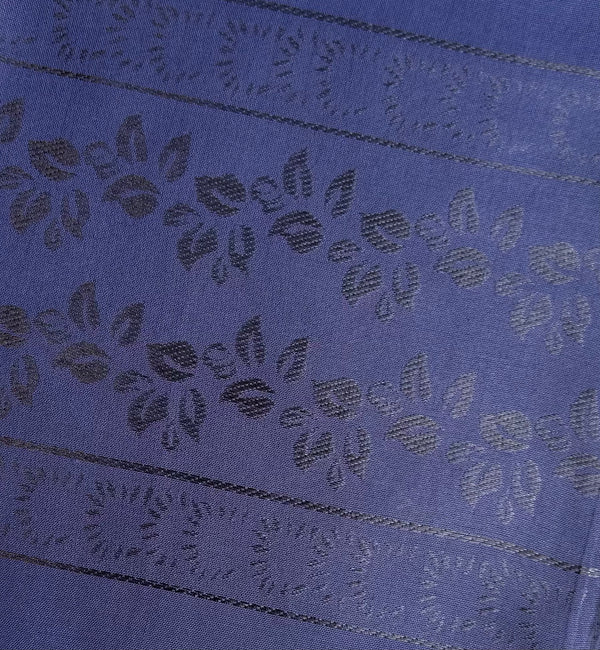 Royal blue leaves pattern