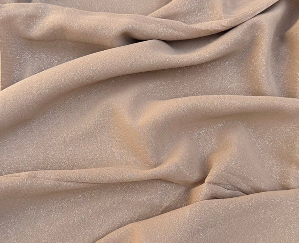 Pale Gold Glamorous-Chiffon Georgette