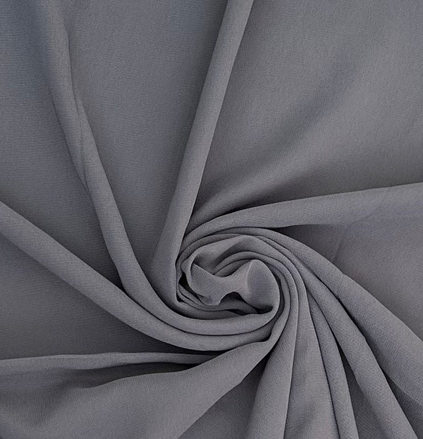 Grey Plain Georgette