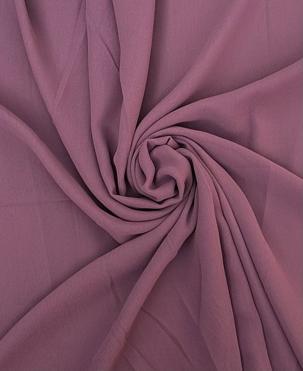 Plum Plain Georgette