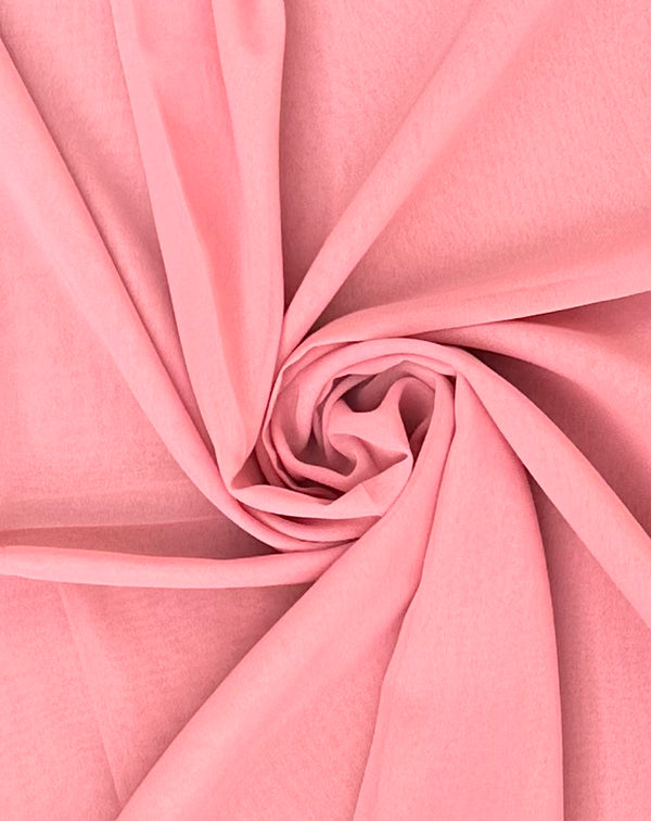 Powder Peach Plain Georgette
